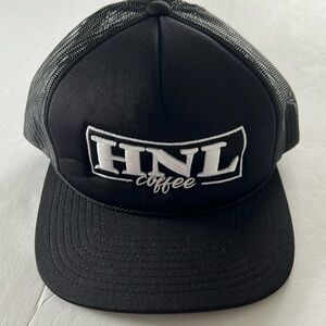 Black HNL Trucker Cap - Honolulu Coffee